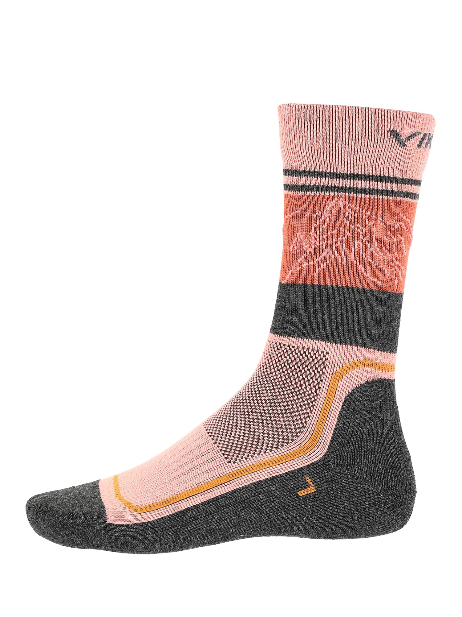 Носки Viking 2023-24 Mid Heavy Lady Pink/Grey р.35 EU Чехия розовый,  серый