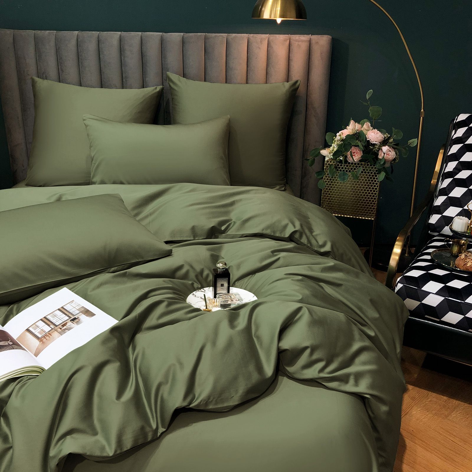 

Постельное белье Soft Box EH Тростник евро простынь на резинке 160х200, EH-KPB-160-4