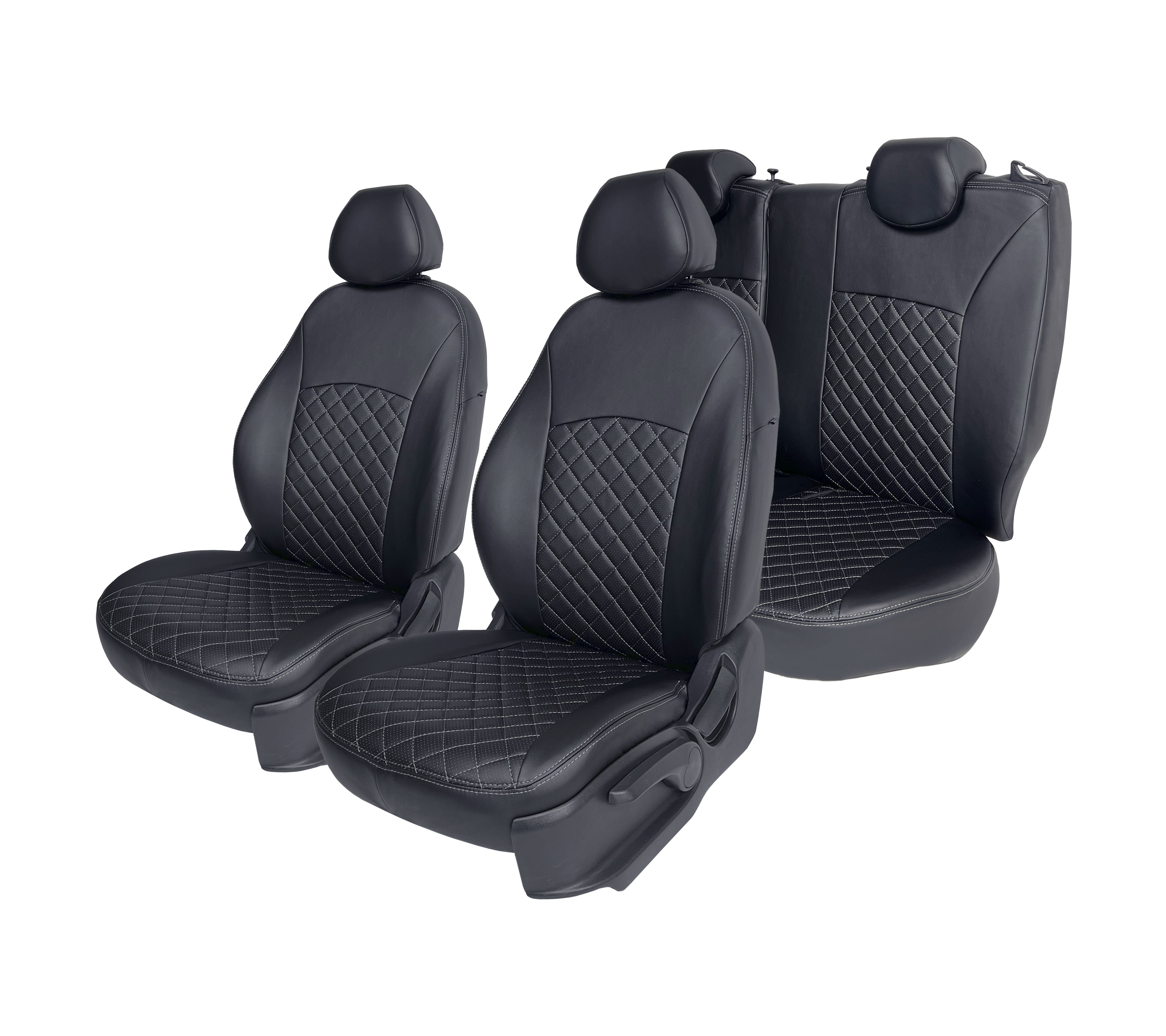 

Чехлы на сиденья MITSUBISHI Lancer X 2012-2017 г. Intense Авточехлы Митсубиши Лансер X 20, Черный