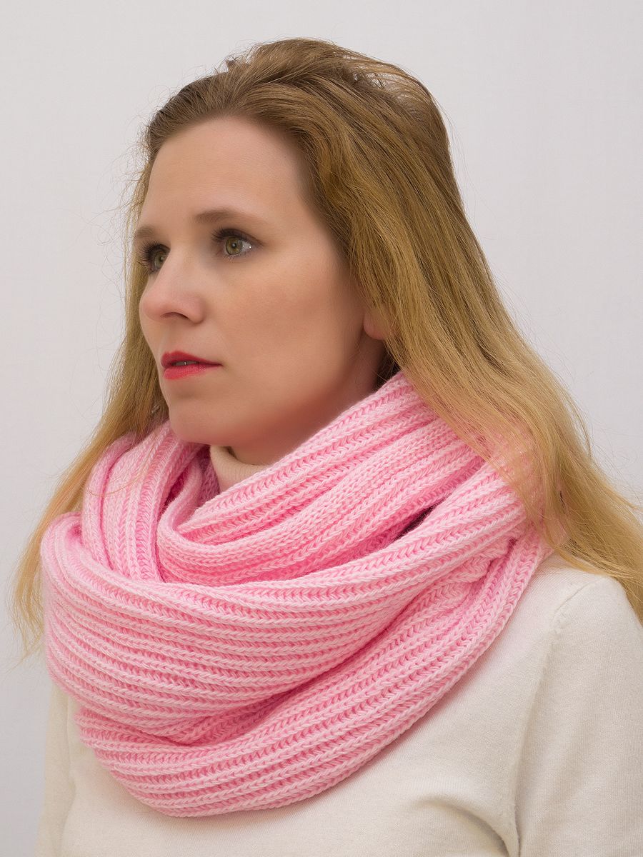 

Снуд женский LanaCaps Ирина розовый, one size, Ирина