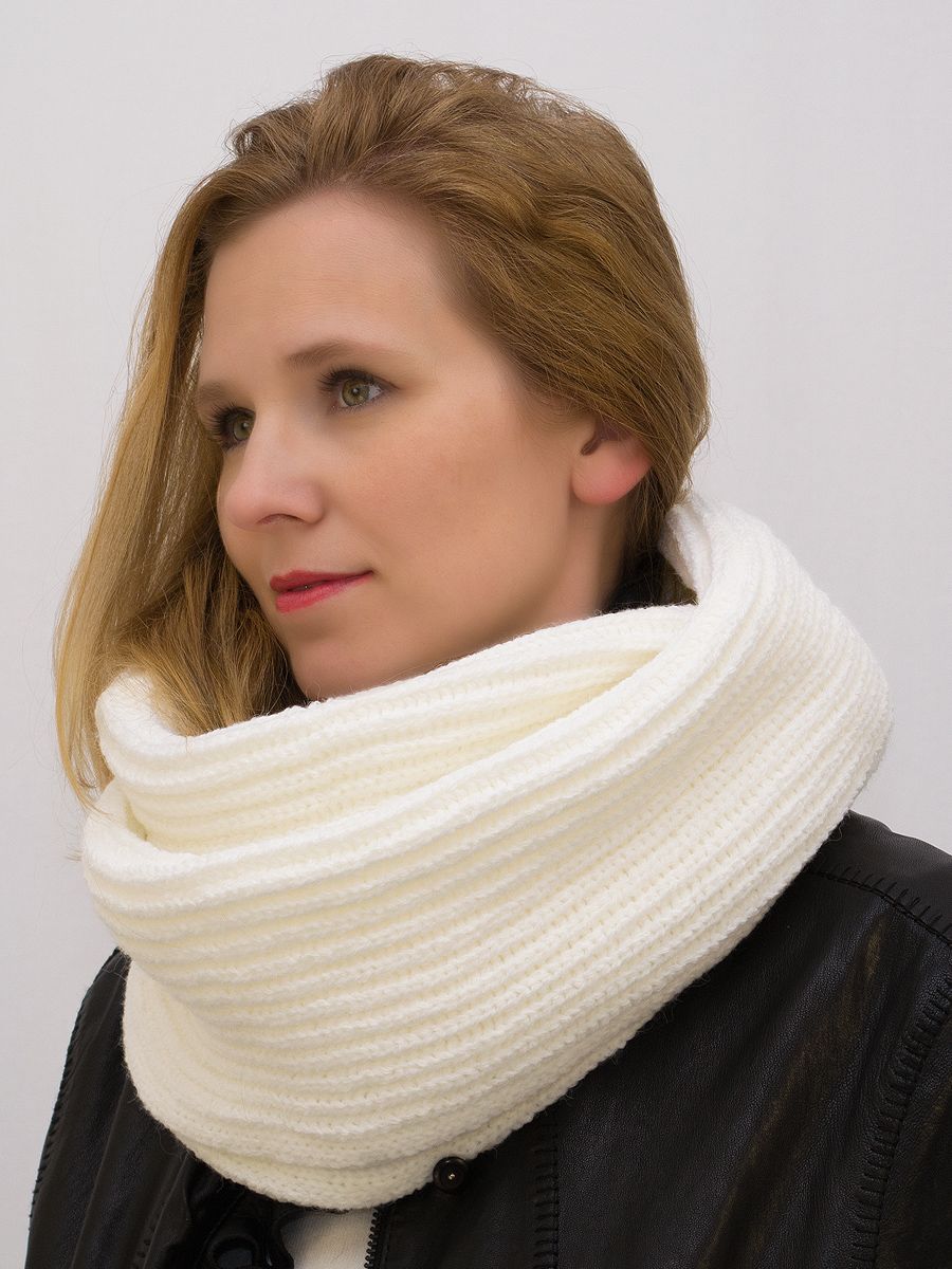 

Снуд женский LanaCaps Ирина белый, one size, Ирина