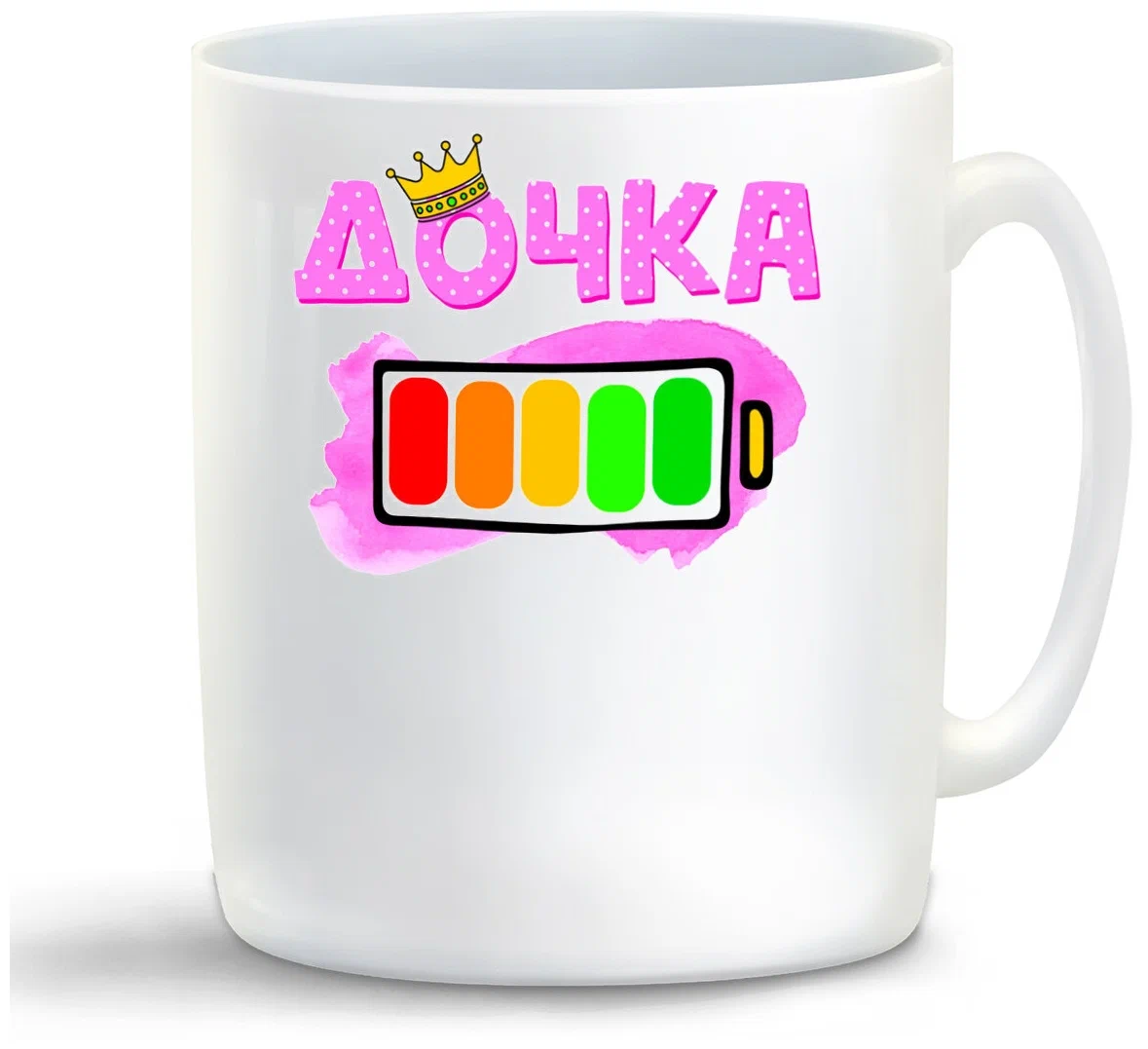 

Кружка CoolPodarok Дочка батарейка