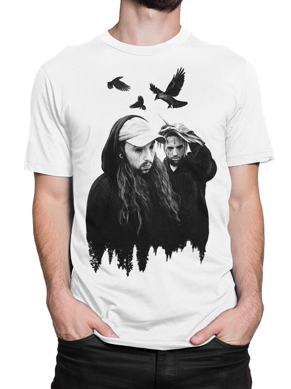 

Футболка мужская Dream Shirts SuicideBoys - Руби и Скрим белая S, SuicideBoys - Руби и Скрим
