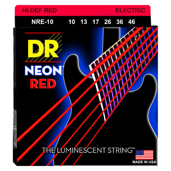 фото Струны для электрогитары dr string nre-10 hi-def neon