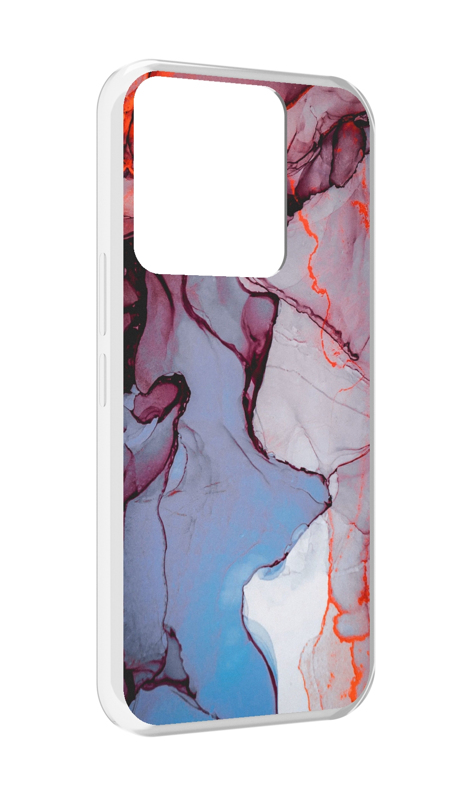 

Чехол MyPads мраморный рисунок для Tecno Spark Go 2022 / Tecno Spark 8C, Прозрачный, Tocco