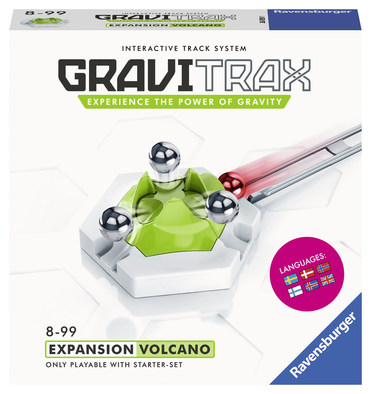 Дополнение к конструктору Ravensburger GraviTrax Вулкан