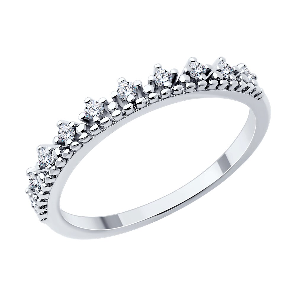 

Кольцо из серебра р. 18 SOKOLOV 94014128-91, фианит, 94014128-91
