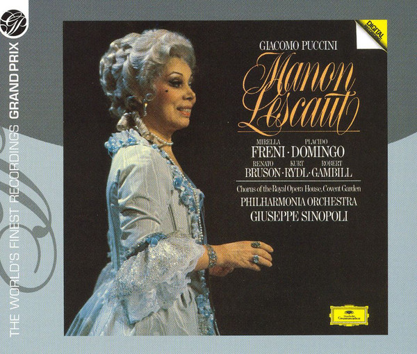 

Puccini: Manon Lescaut. Freni · Domingo. Philharmonia Orchestra. Giuseppe Sinopoli (2 CD)