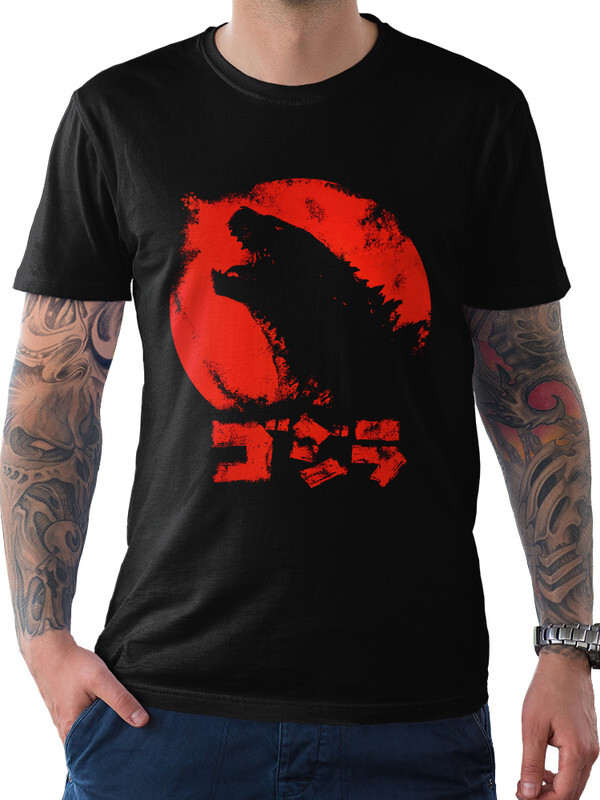 

Футболка мужская Dream Shirts Годзилла черная L, Черный, Годзилла
