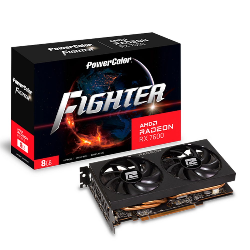 

Видеокарта PowerColor AMD Radeon RX 7600 Fighter, Radeon RX 7600 Fighter