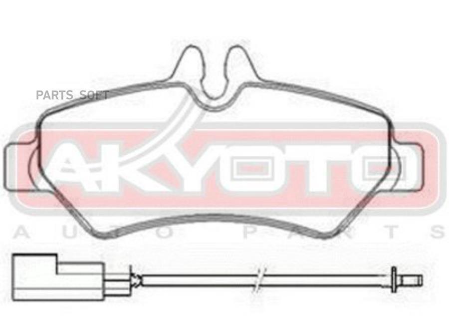 Тормозные колодки Akyoto задние дисковые керамические AKDC0697