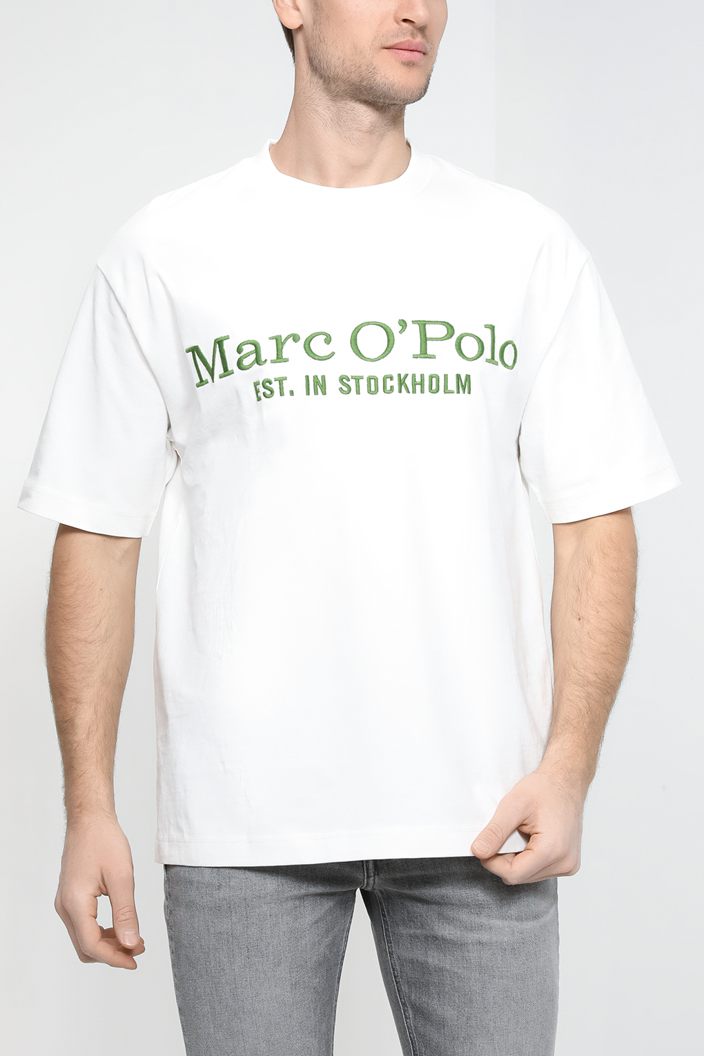 

Футболка мужская Marc O’Polo 321208351572 белая L, Белый, 321208351572