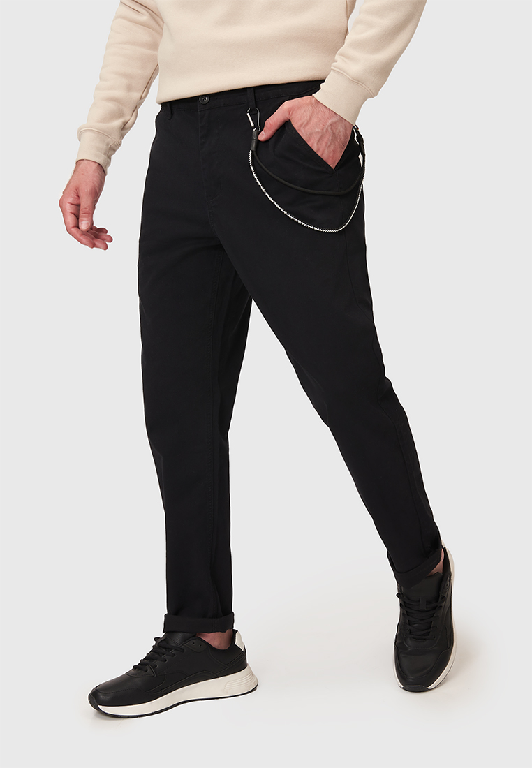 

Брюки мужские Modis M212M00169G768 черные 48 RU, M212M00169