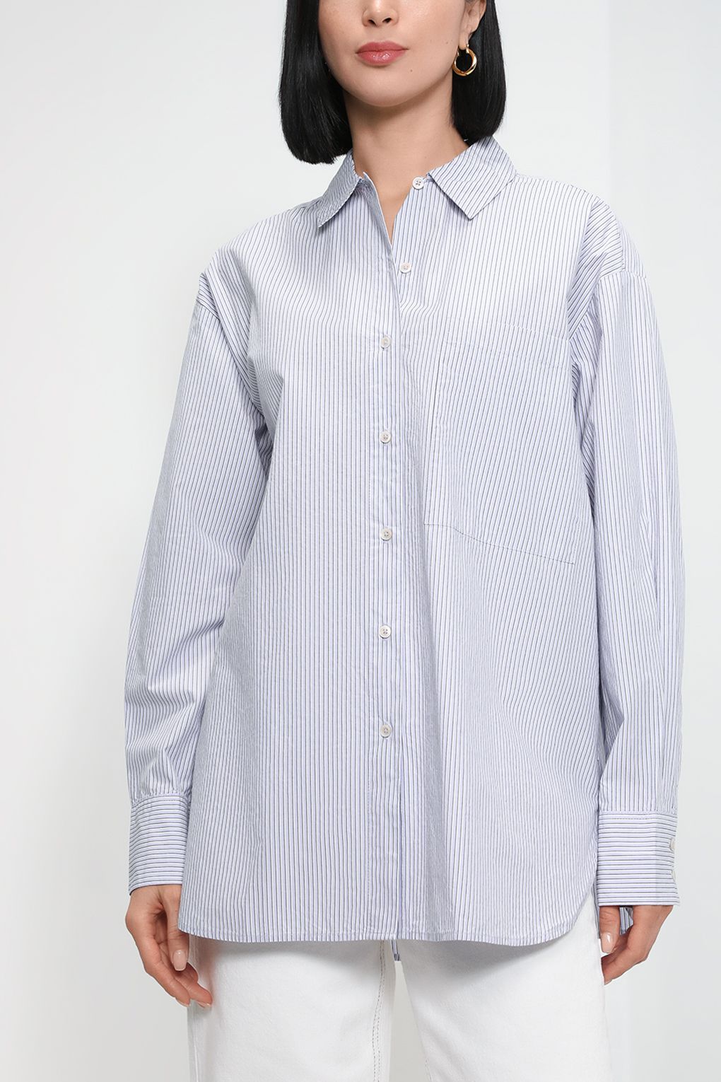 

Рубашка женская Marc O'Polo Denim 340093942021 серая M, Серый, 340093942021
