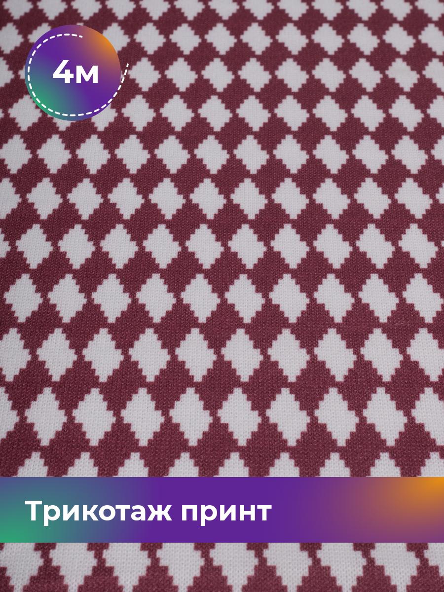 

Ткань Трикотаж принт Shilla, отрез 4 м * 155 см красный 4_20759.005, 17841786