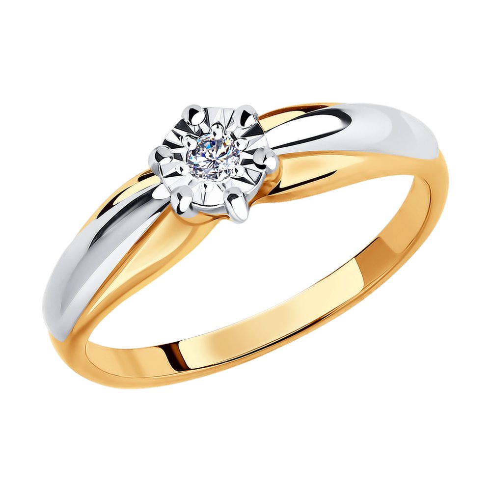 

Кольцо из золота р. 16 SOKOLOV Diamonds 1011578, бриллиант, 1011578