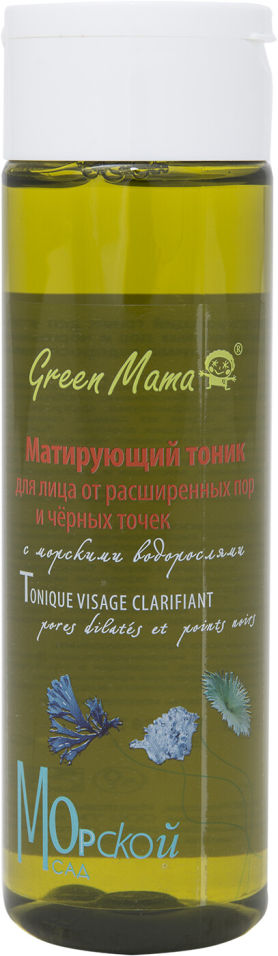 фото Тоник для лица green mama морской сад матирующий 200мл