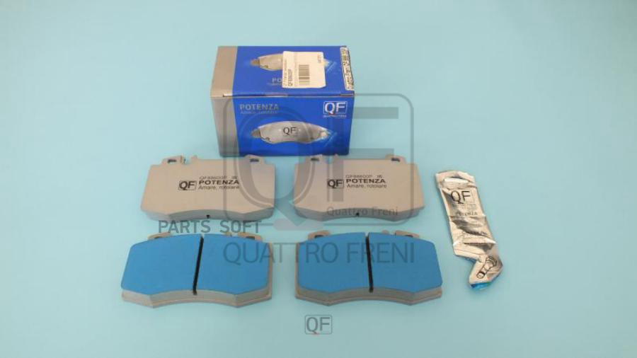 

Колодки тормозные POTENZA PREMIUM SERIES, QF88600P QUATTRO FRENI qf88600p