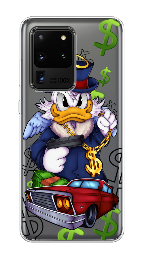 

Чехол на Samsung Galaxy S20 Ultra "Scrooge McDuck with a Gold Chain", Красный;синий;белый, 29450-6