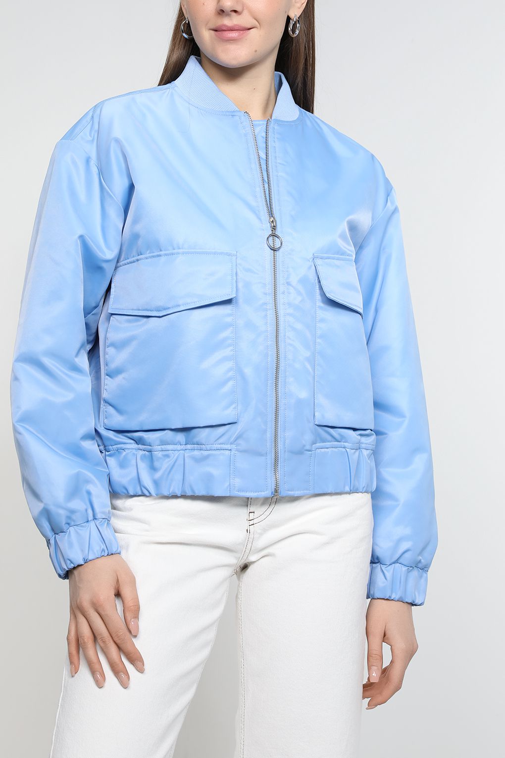 

Бомбер женский Marc O'Polo Denim 341087670299 голубой XS, 341087670299