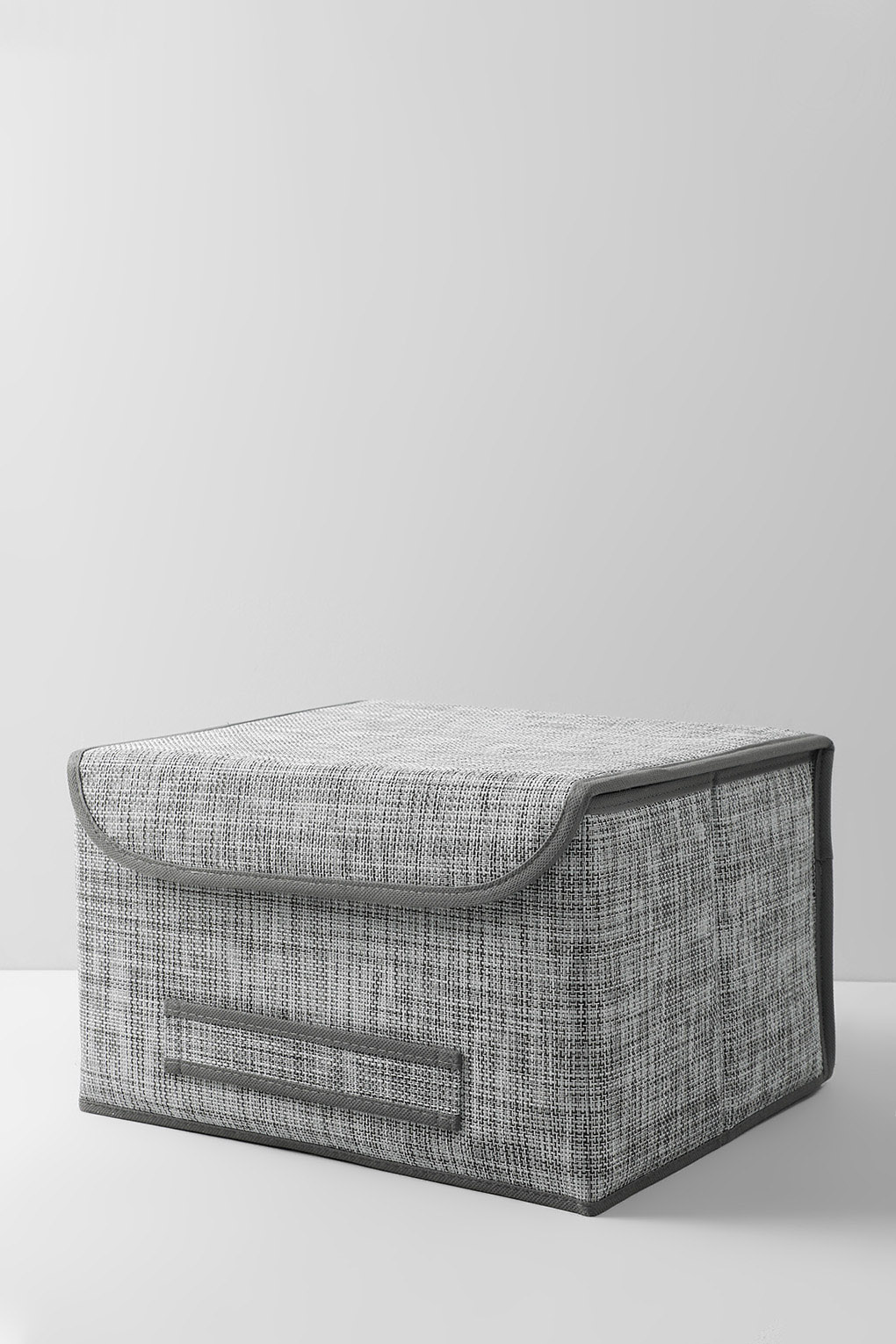 

Коробка для хранения с крышкой CASY HOME Серый 35х30х22 см 00-100606