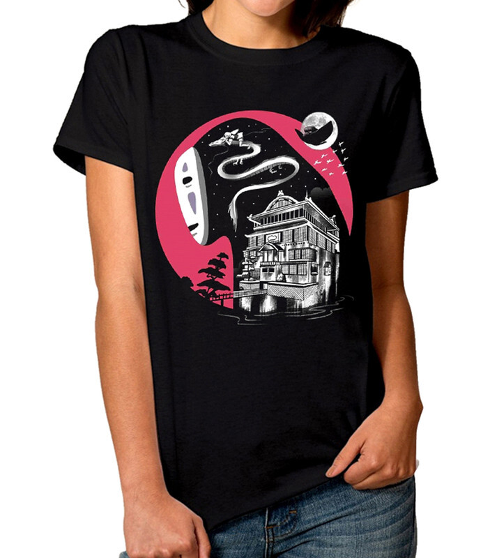 

Футболка женская Dream Shirts Унесённые Призраками - Студия Гибли 354054111 черная S, Унесённые Призраками - Студия Гибли 354054111