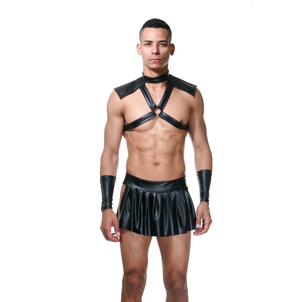 фото Мужской эротический костюм "гладиатор" 4 в 1 черный lablinque lb15371 l-xl la blinque