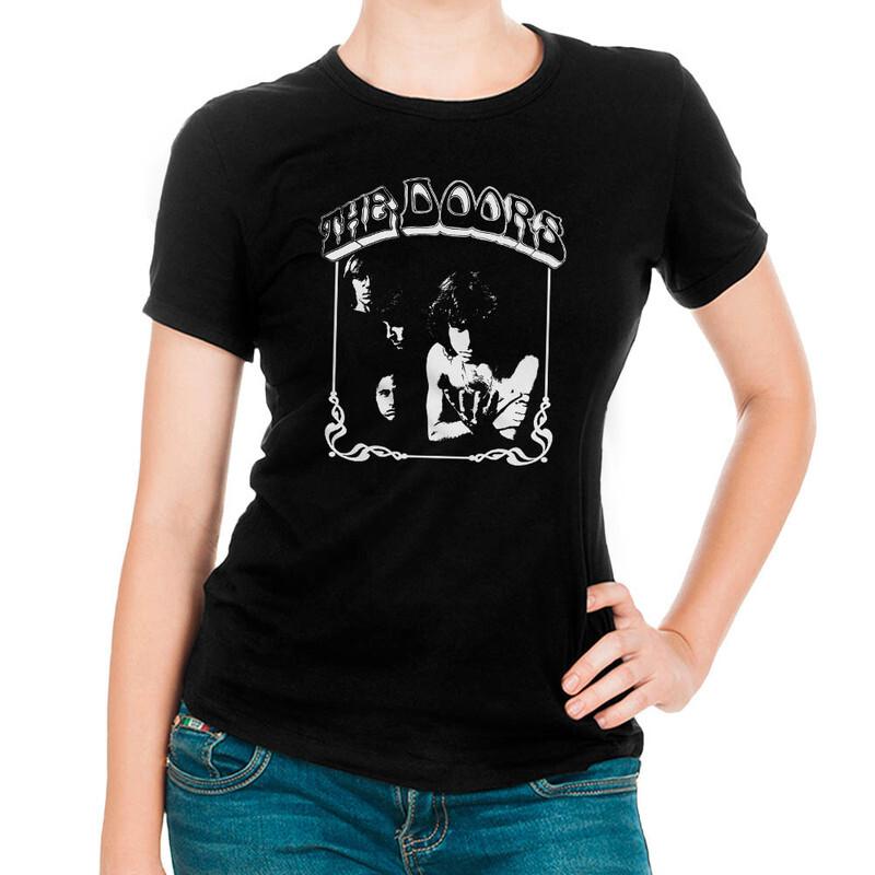 

Футболка женская Dream Shirts The Doors 357181111 черная M, The Doors 357181111