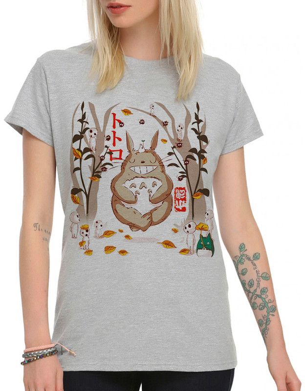 

Футболка женская DreamShirts Studio Аниме Мой Сосед Тоторо GHB-190133-1 серая XS, Серый, Аниме Мой Сосед Тоторо GHB-190133-1