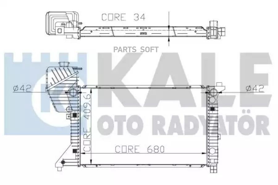 

Радиатор системы охлаждения mercedes benz sprinter KALE 320000