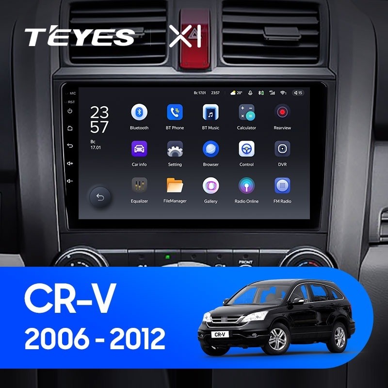 Штатная магнитола Teyes X1 4G 232 Honda CR-V 3 RE 2006-2012 2540000₽