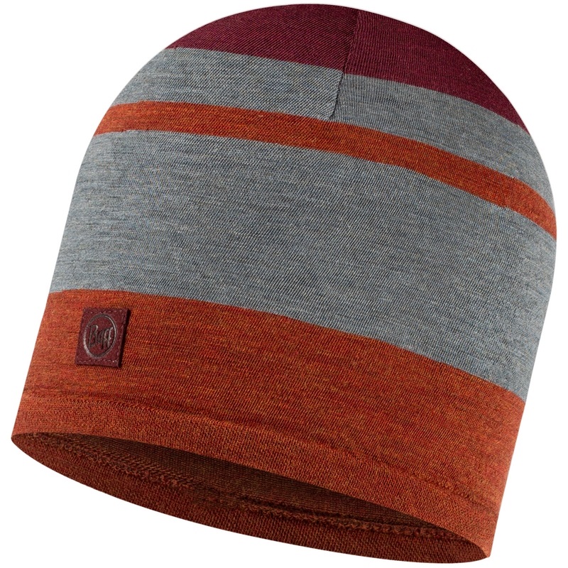 

Шапка бини унисекс Buff Merino Move Hat оранжевая/серая, Серый;оранжевый, Merino Move Hat