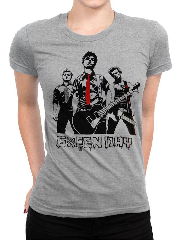 

Футболка женская DreamShirts Studio Green Day GRE-12522-1 серая L, Серый, Green Day GRE-12522-1