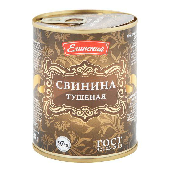 

Свинина тушеная Елинский Вкусная серия 338 г