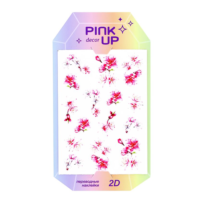 Наклейки для ногтей Pink Up Decor 2D переводные тон 132 139₽