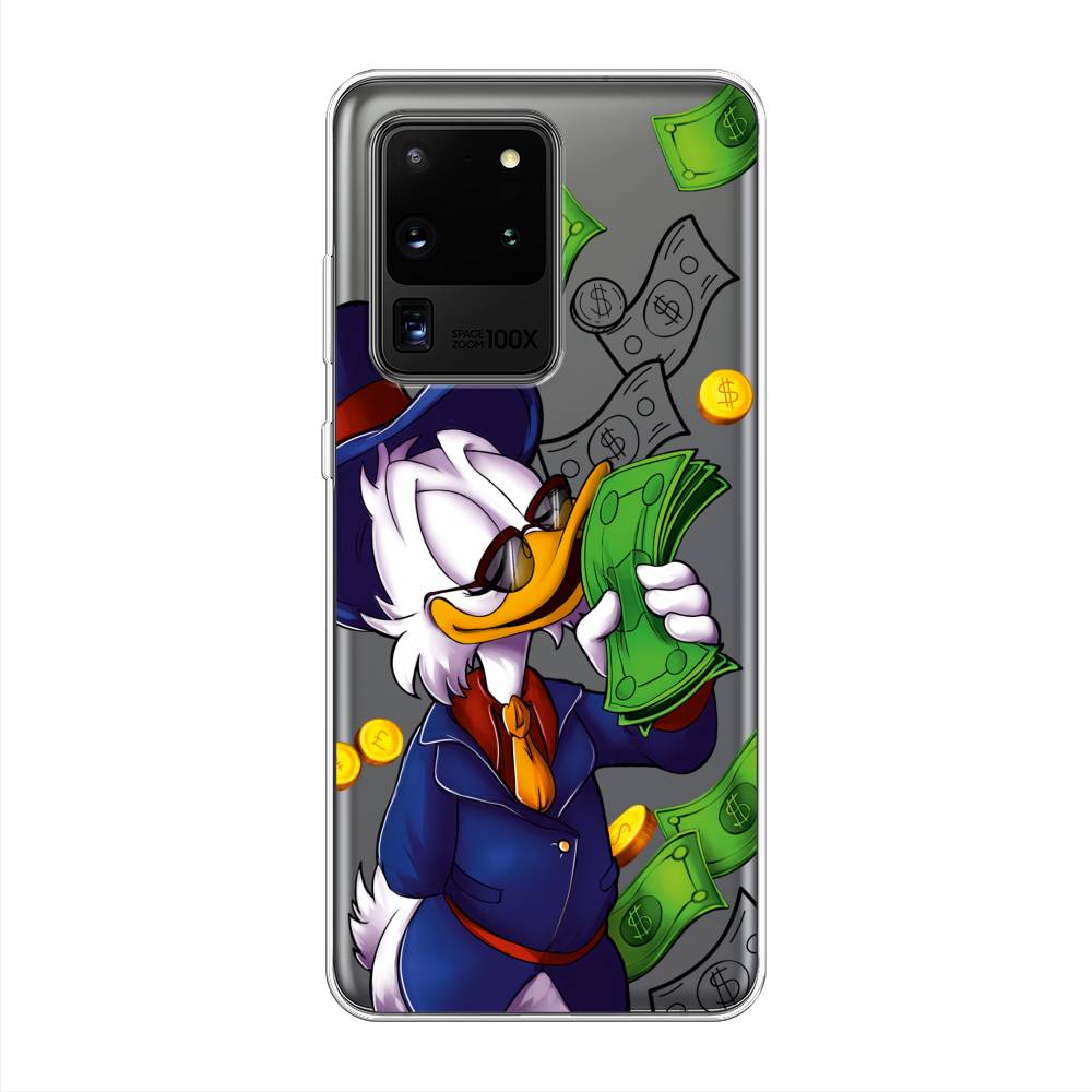 фото Чехол на samsung galaxy s20 ultra "scrooge mcduck with money" case place