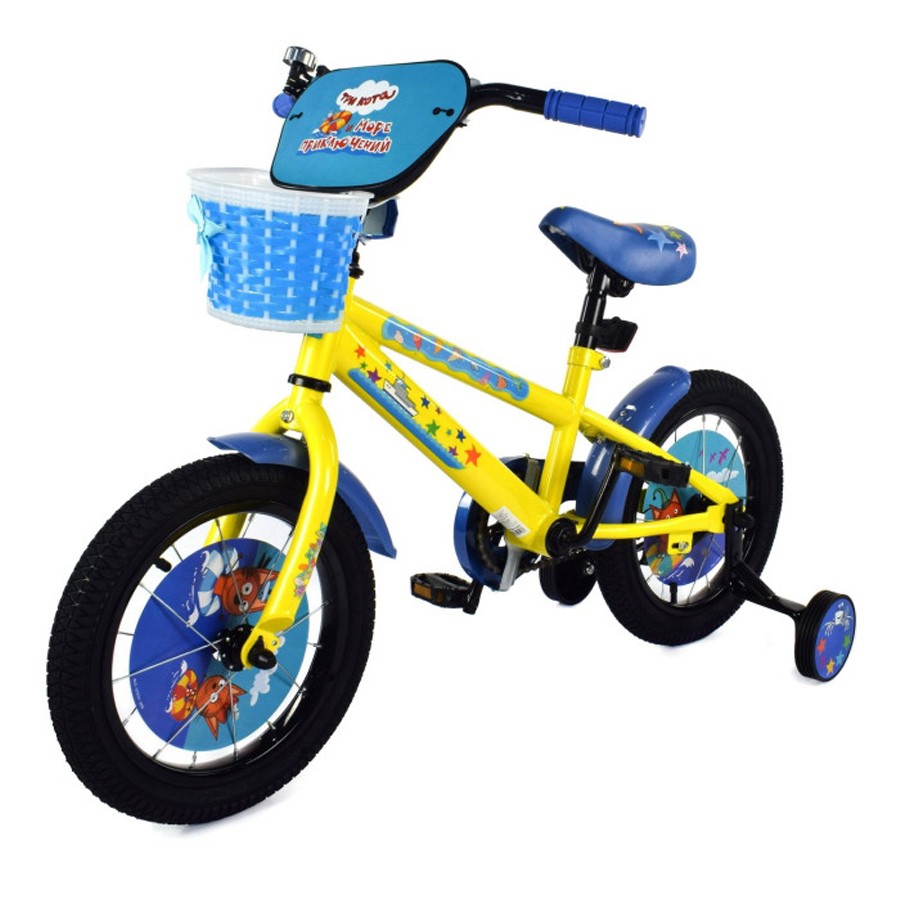 Велосипед двухколесный Navigator с колесами 12 Три Кота Желтый/Синий ВНМ12212 44412