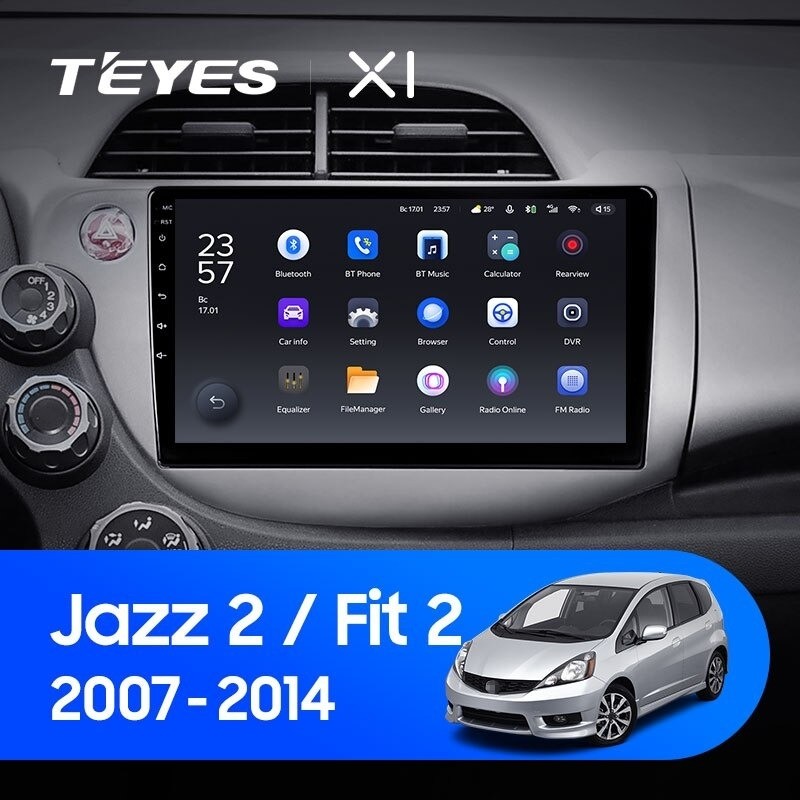 Штатная магнитола Teyes X1 4G 232 Honda Jazz 2 2007-2014 2530000₽