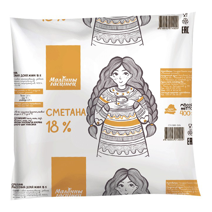 

Сметана Молочный гостинец 22% 400 г