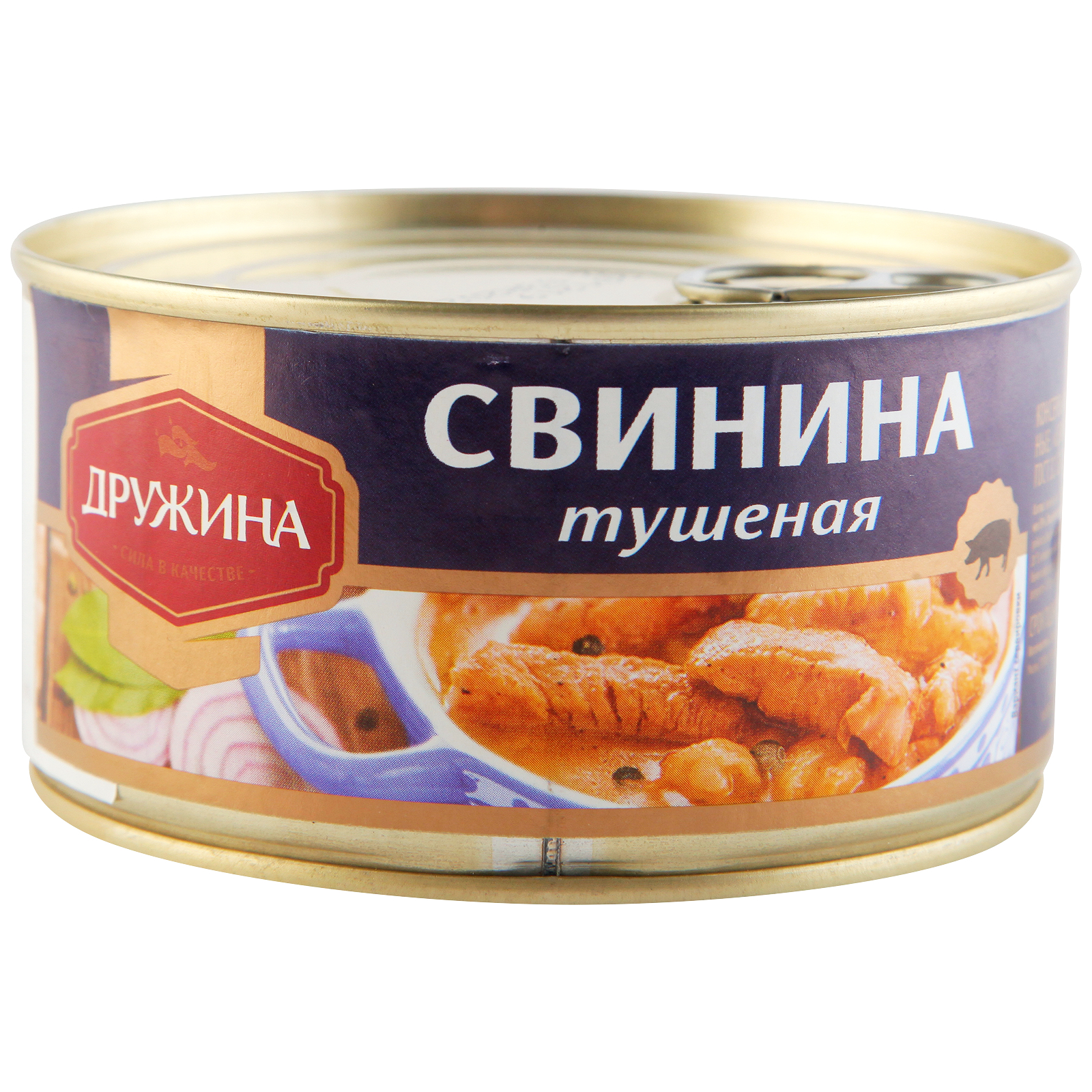 

Свинина тушеная Дружина ГОСТ 325 г