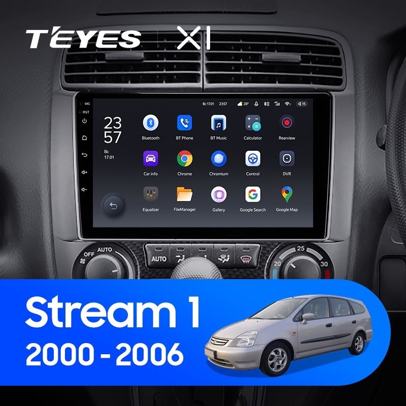 Штатная магнитола Teyes X1 4G 232 Honda Stream 1 2000-2006 2570000₽