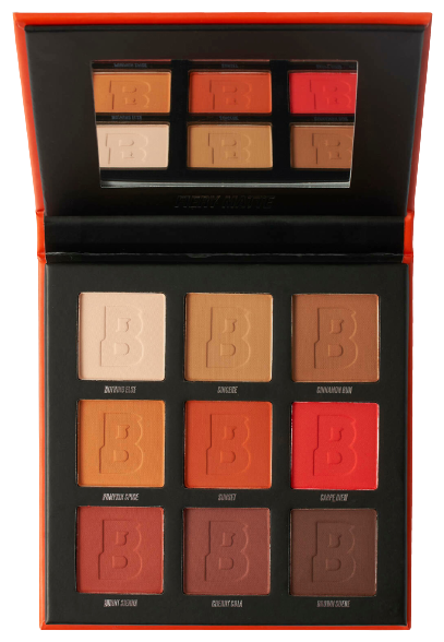 фото Палетка теней для глаз в огненной гамме by beauty bay fiery matte 9 colour palette