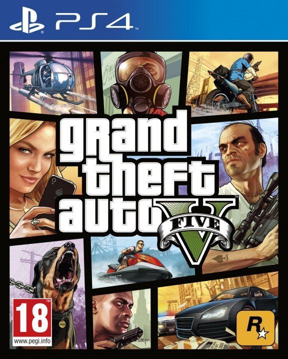 Игра Grand Theft Auto V (PlayStation 4, полностью на иностранном языке)