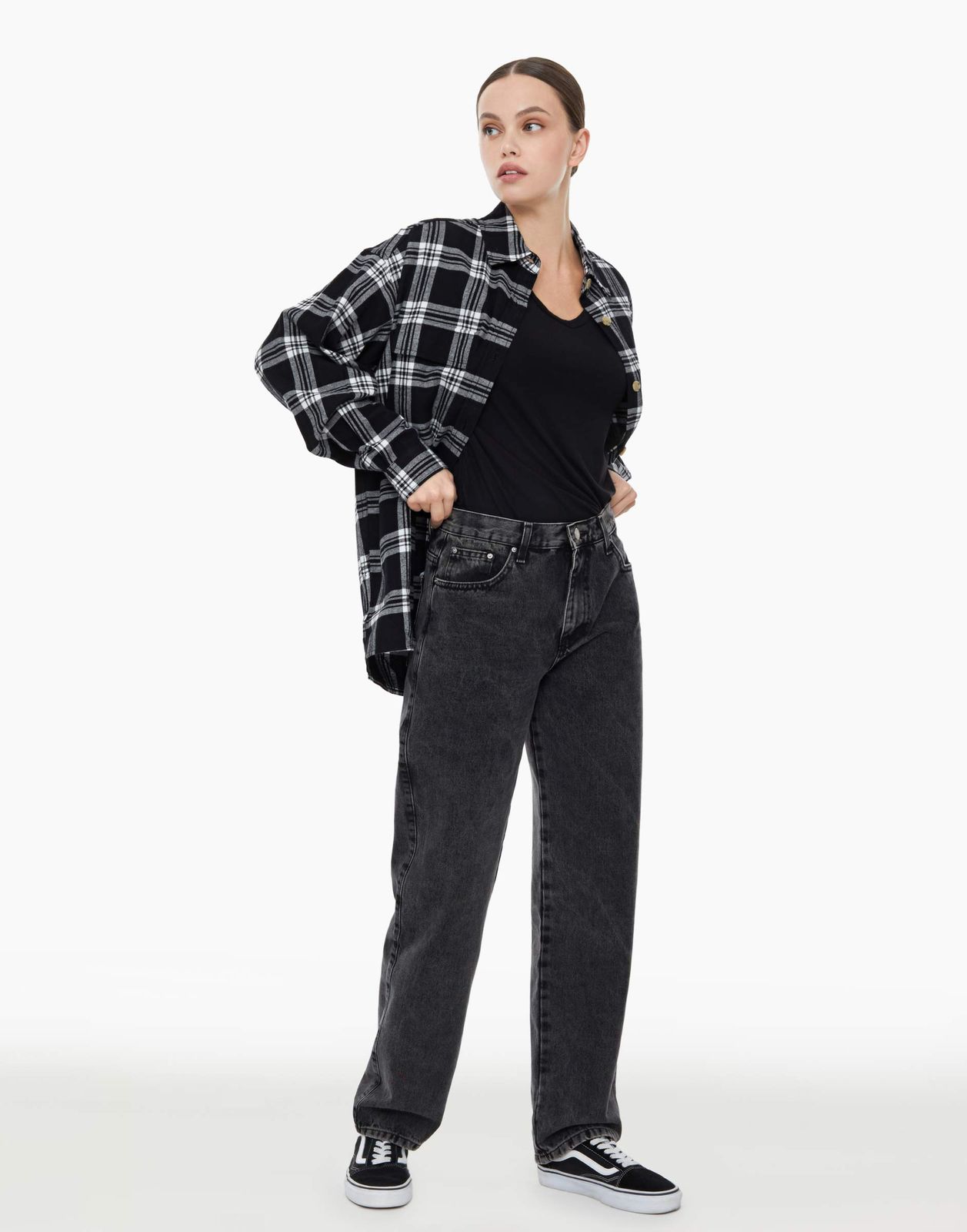 

Джинсы женские Gloria Jeans GJN030165 серые 38/158, Серый, GJN030165