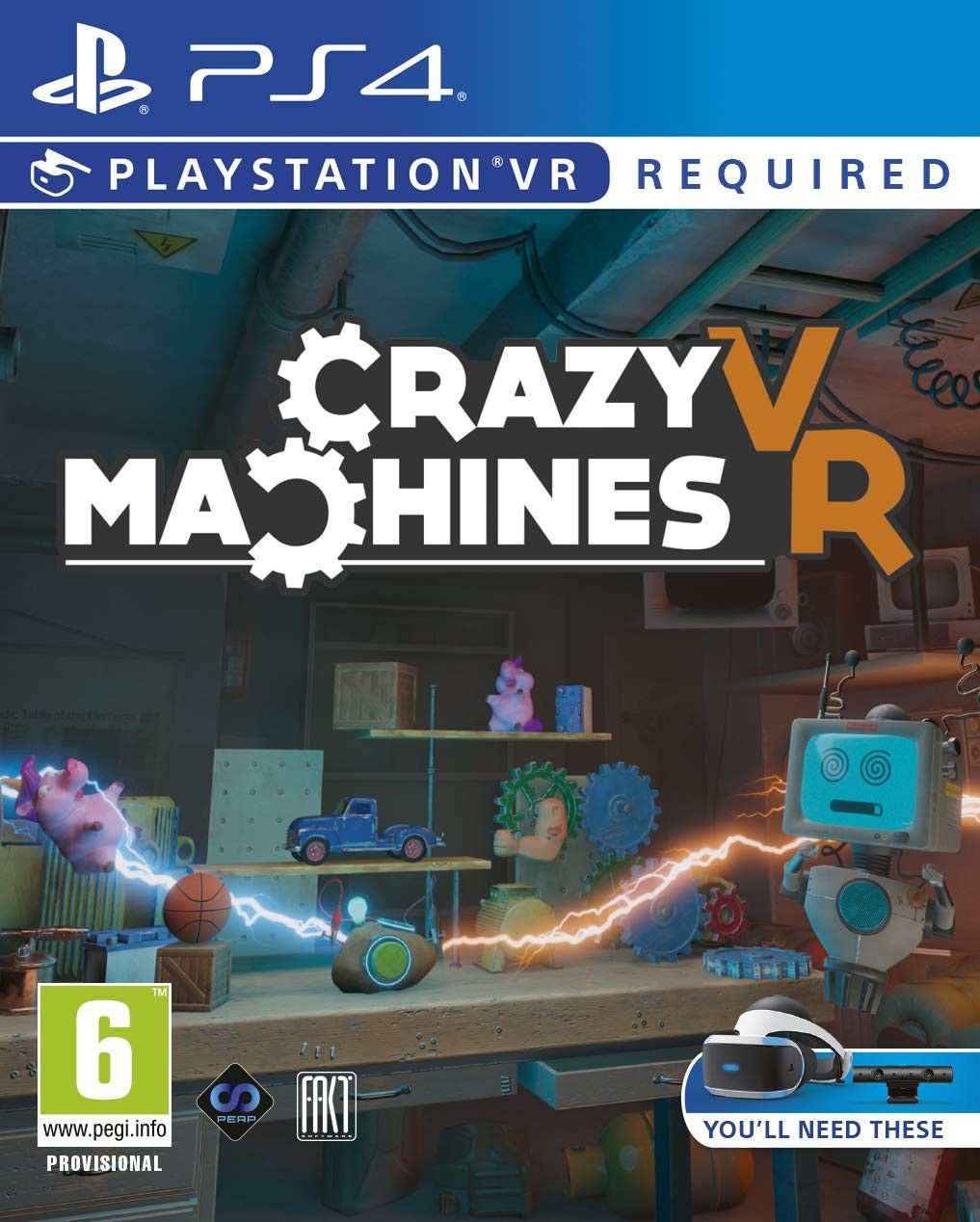 Игра Crazy Machines PlayStation 4 полностью на иностранном языке 2990₽