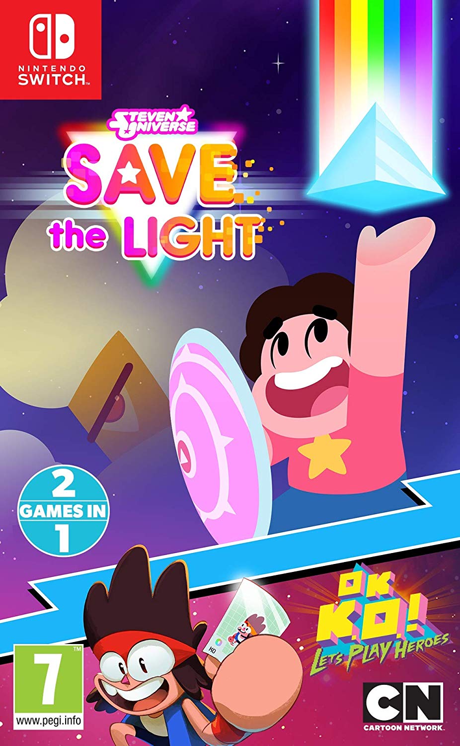 

Игра Steven Universe: Save the Light (Nintendo Switch, полностью на иностранном языке), Steven Universe: Save the Light and OK K.O! Let's Play Heroes