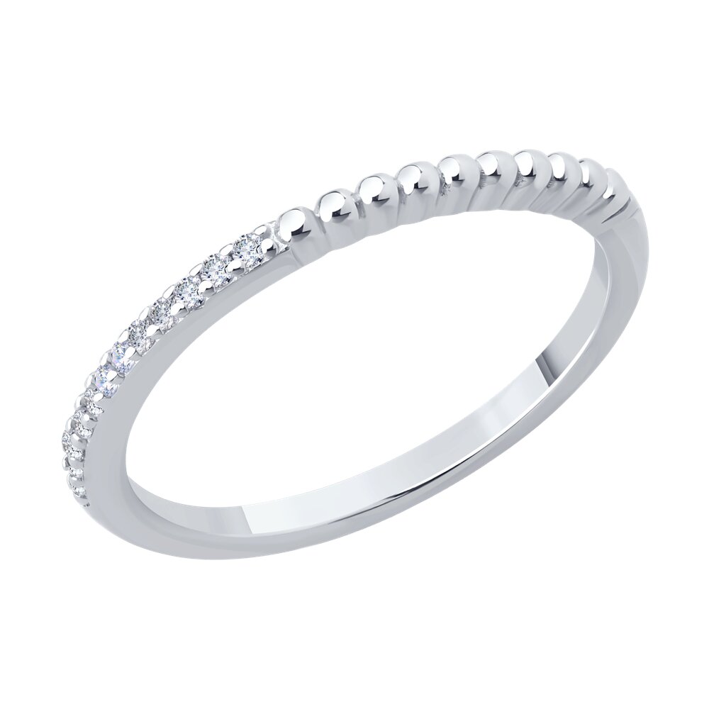 

Кольцо из серебра р. 17,5 SOKOLOV 94014233-91, фианит, 94014233-91