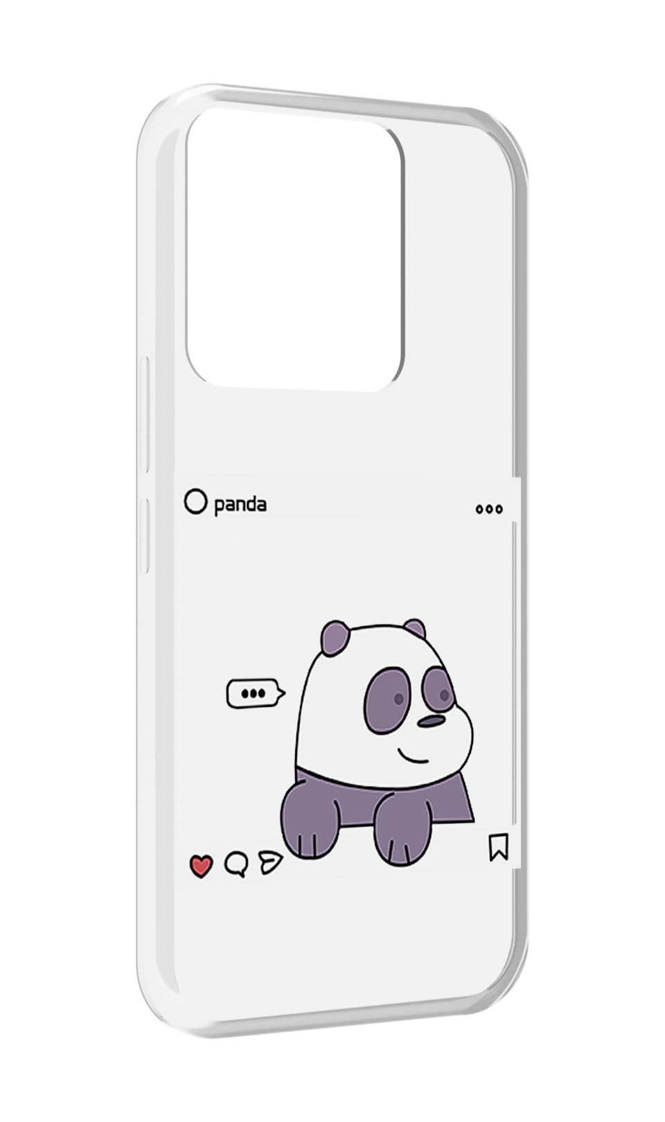 

Чехол MyPads пандочка-фотка для Tecno Spark Go 2022 / Tecno Spark 8C, Прозрачный, Tocco