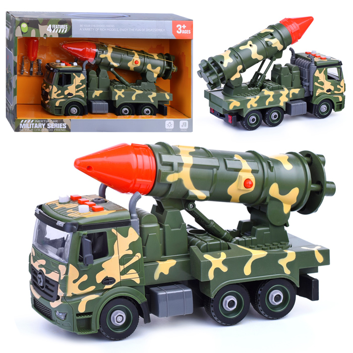 

Машина JK2023-12 "Военная" с ракетой, в коробке