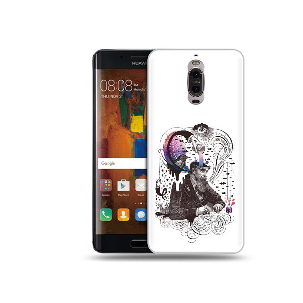 

Чехол MyPads Tocco для Huawei Mate 9 Pro абстракция думающий мужчина (PT50613.55.210), Прозрачный, Tocco